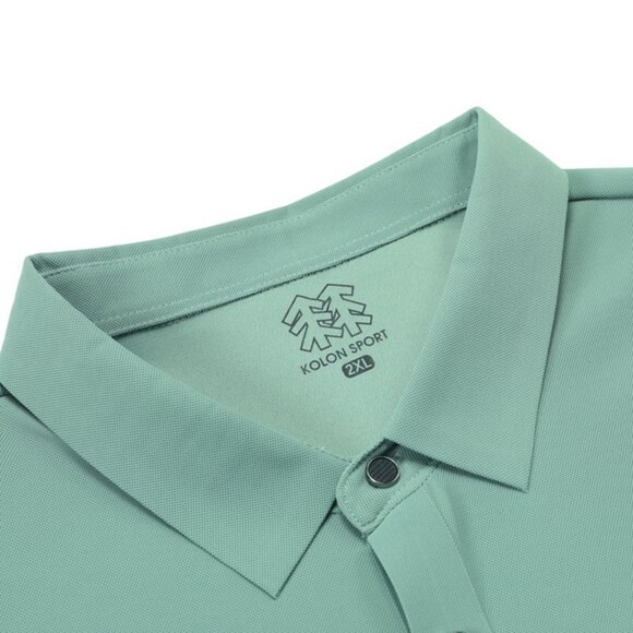 Kolon Sport Green Lapel POLO Shirt - Picture 4 of 10